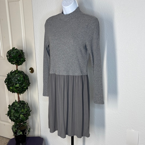 Maurices Gray Long Sleeve Dress - Picture 4 of 12